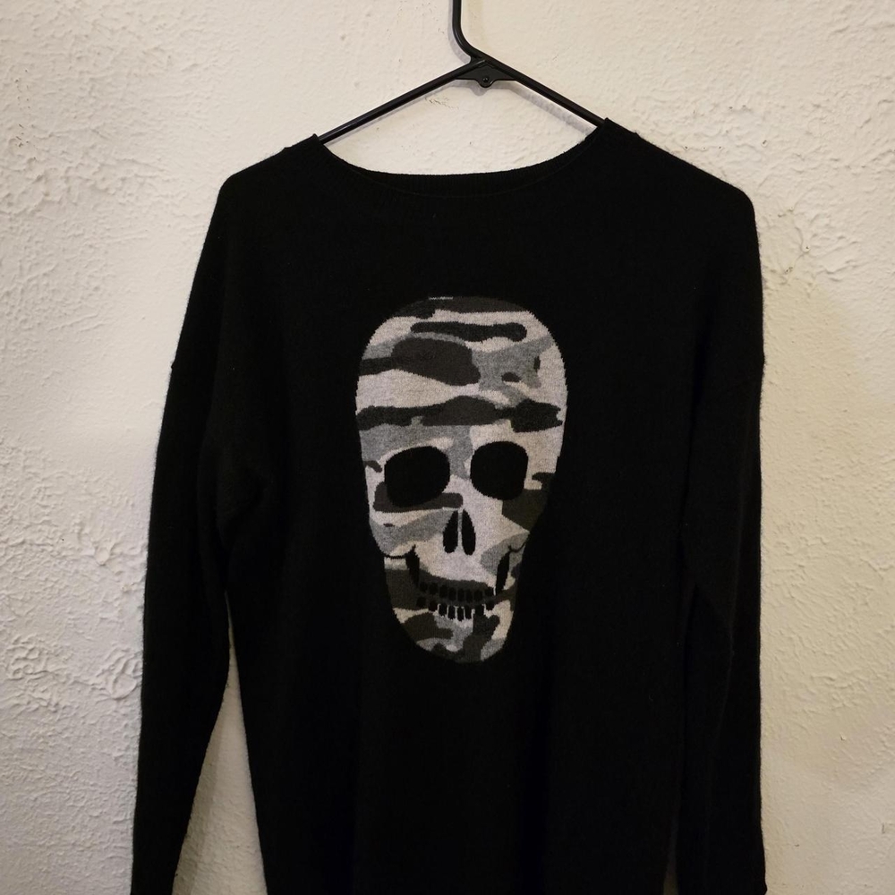 Aqua Black Cashmere Sweater